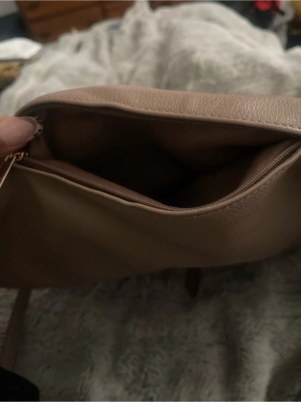 Target Taupe Leatherette Backpack